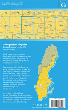 66 Ludvika Sverigeserien Topo50 : Skala 1:50 000