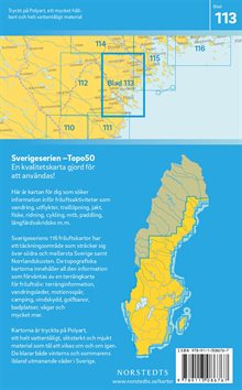 113 Piteå Sverigeserien Topo50 : Skala 1:50 000