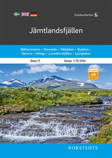 Outdoorkartan Jämtlandsfjällen : Blad 11 Skala 1:75 000