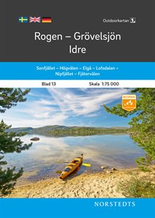 Outdoorkartan Rogen Grövelsjön Idre : Blad 13 Skala 1:75 000