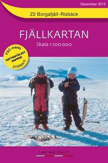 Z2 Borgafjäll-Risbäck Fjällkartan : 1:100000