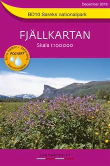 BD10 Sareks Nationalpark Fjällkartan : Skala 1:100000