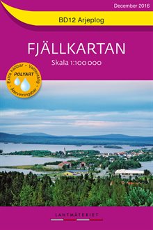 BD12 Arjeplog Fjällkartan : Skala 1:100000