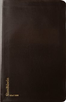 Bibel 2000 Slimline - Bonded leather svart